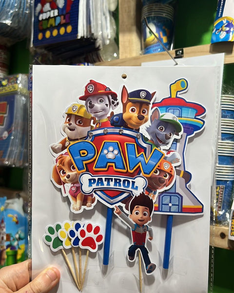 Topper para torta Paw patrol