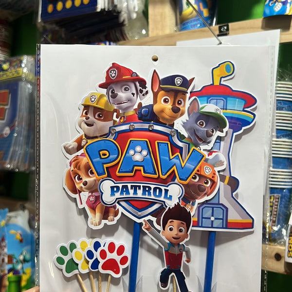 Topper para torta Paw patrol