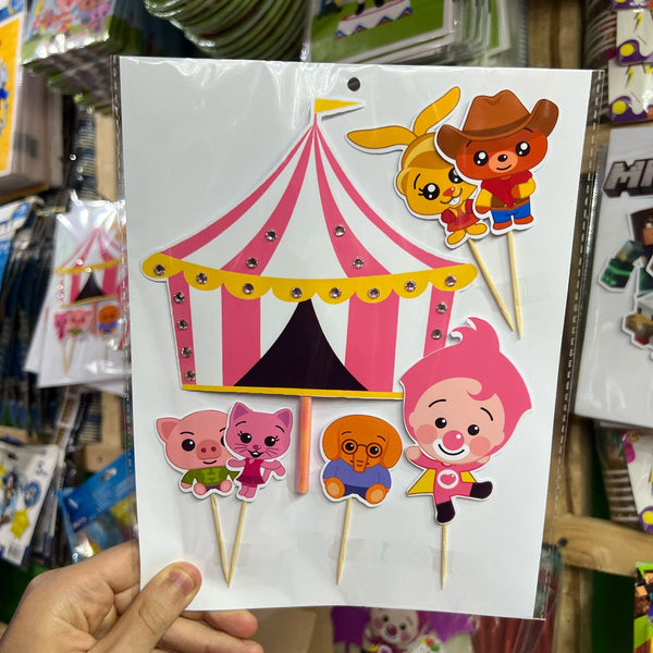 Topper para torta payaso plim plim