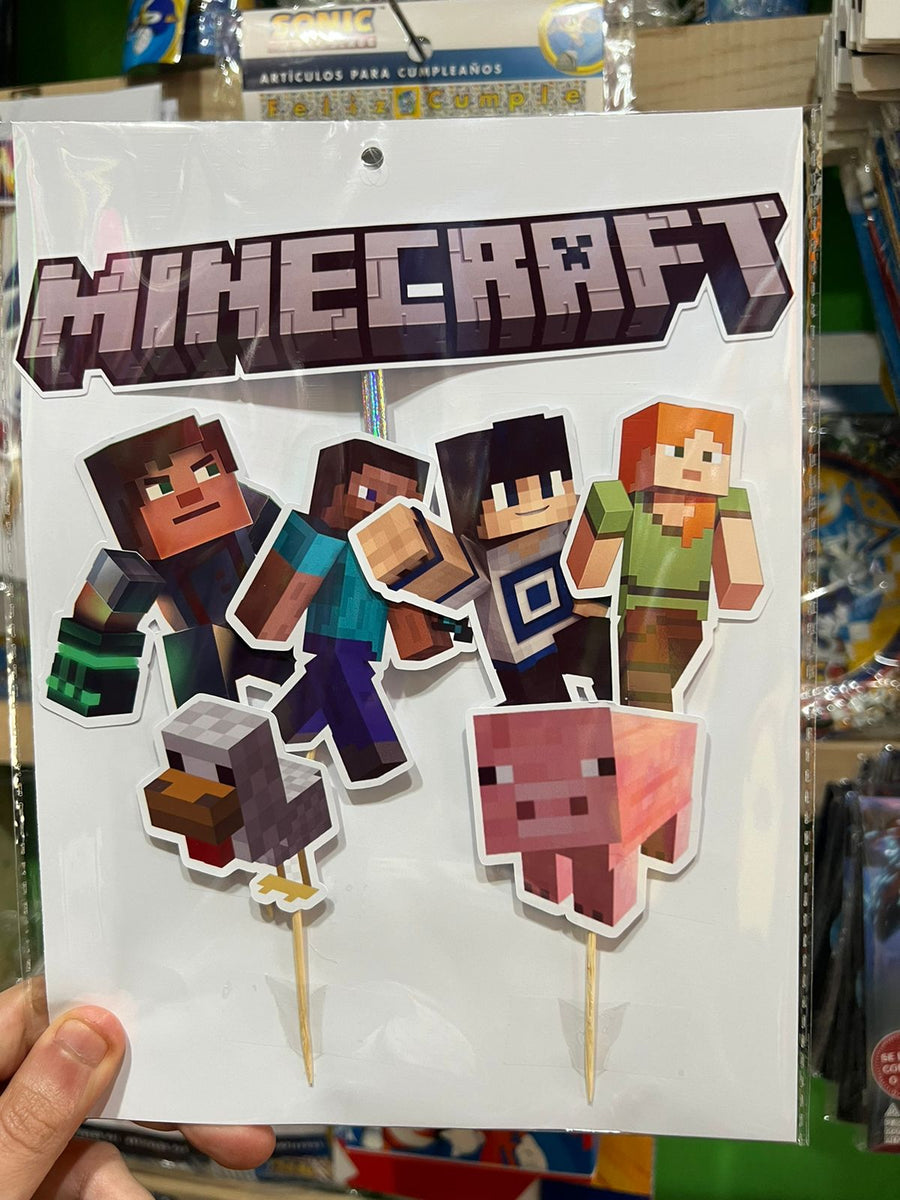 Topper para torta minecraft – Villa del Globo