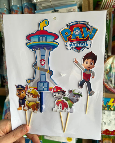 Topper para torta paw patrol