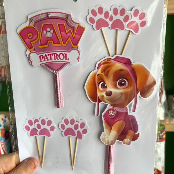 Topper para torta skye/paw patrol