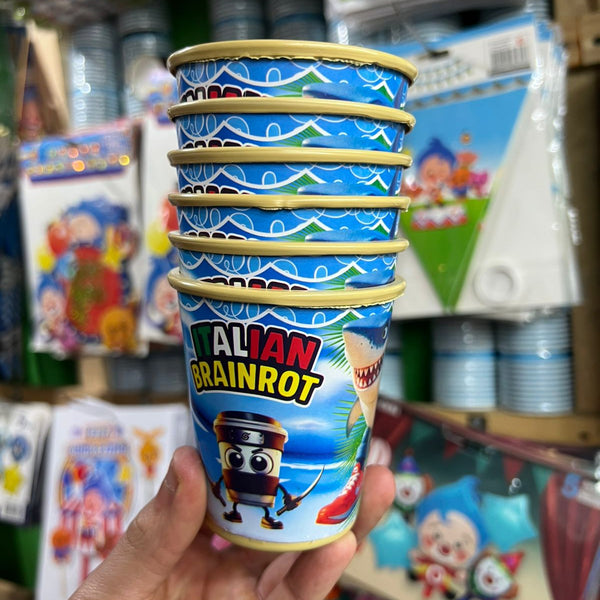 Vasos Brainrot paquete X 6 unidades