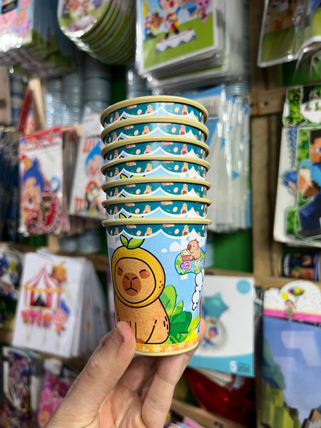 Vasos Capibara paquete X 6 unidades