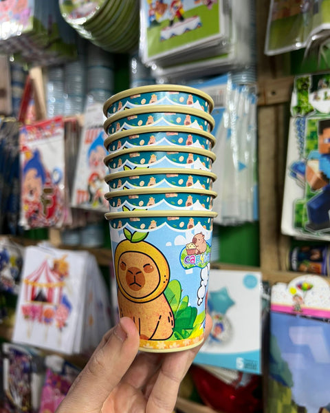Vasos Capibara paquete X 6 unidades