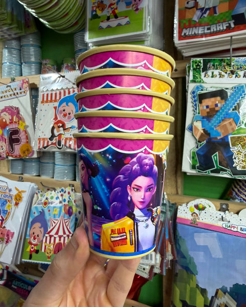 Vasos Guerreras Kpop paquete X 6 unidades