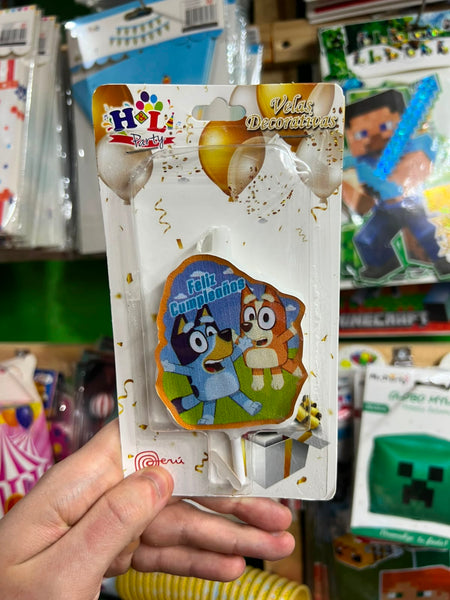 Vela cumpleaños bluey