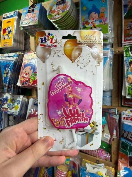 Vela cumpleaños Luli Pampín