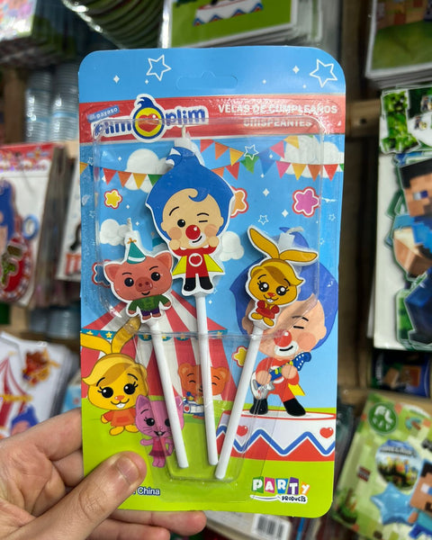 Vela plim plim x3 Personajes