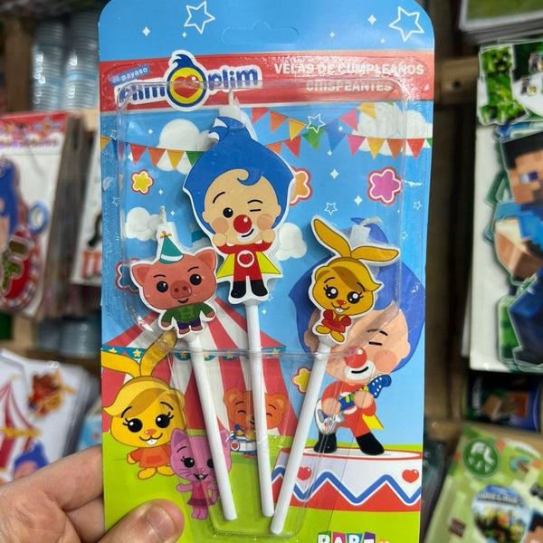 Vela plim plim x3 Personajes