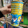Vasos baby shark paquete X 6 unidades