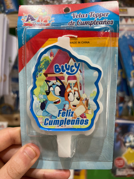 Vela cumpleaños bluey