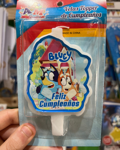 Vela cumpleaños bluey