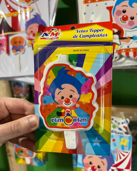 Vela cumpleaños payaso plim plim