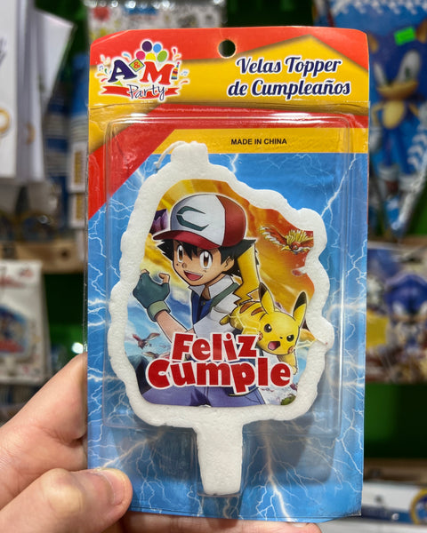 Vela cumpleaños pokemon