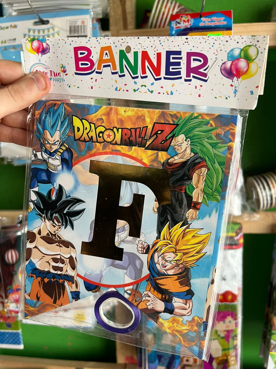 Banderin de feliz cumpleaños dragon ball