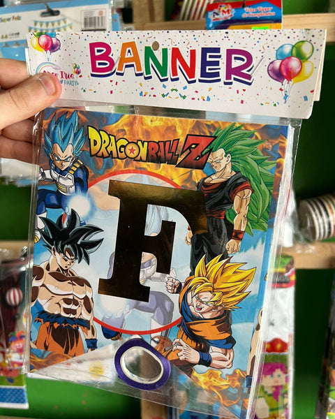 Banderin de feliz cumpleaños dragon ball