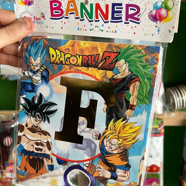 Banderin de feliz cumpleaños dragon ball