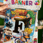 Banderin de feliz cumpleaños dragon ball