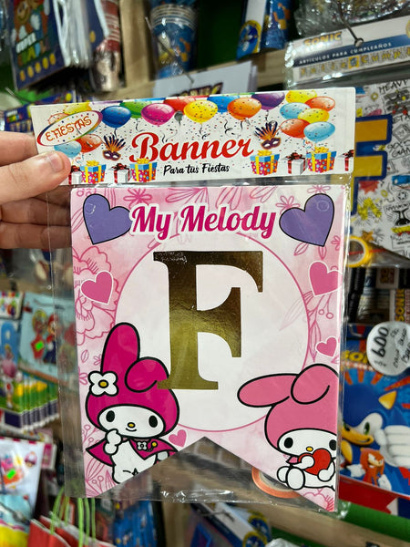 Banderin de feliz cumpleaños my melody