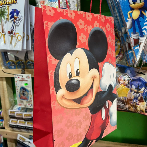Bolsas de dulces papel mickey mouse paquete x 6 unidades