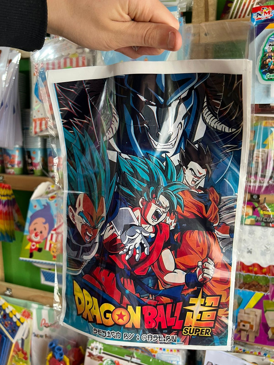 Bolsas de dulces plasticas dragon ball paquete X 6 unidades