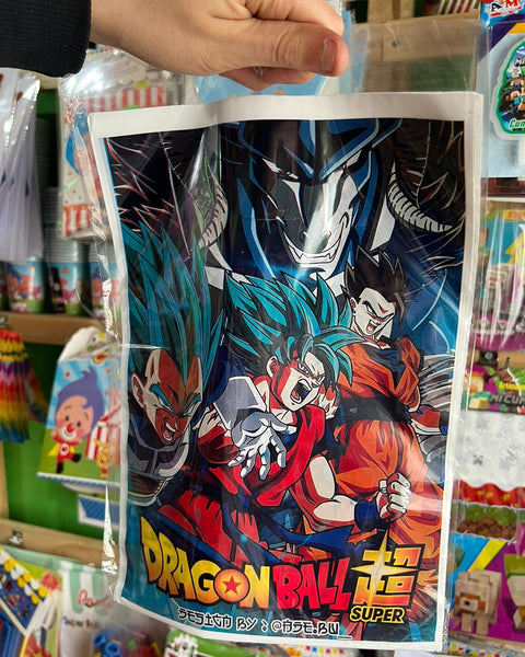 Bolsas de dulces plasticas dragon ball paquete X 6 unidades