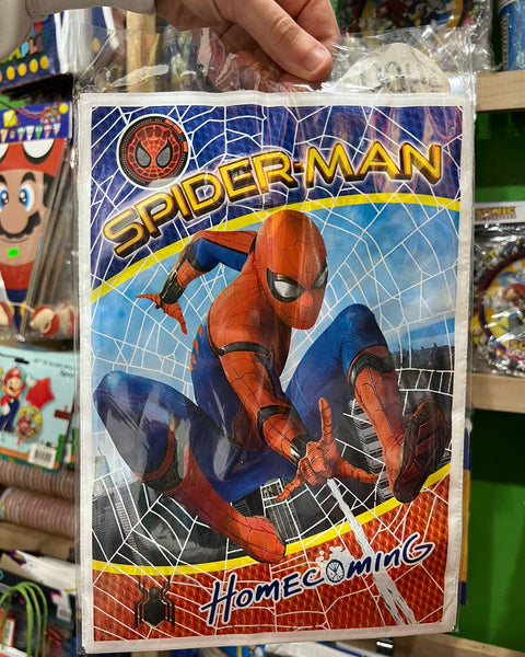 Bolsas de dulces plasticas spiderman paquete X 6 unidades