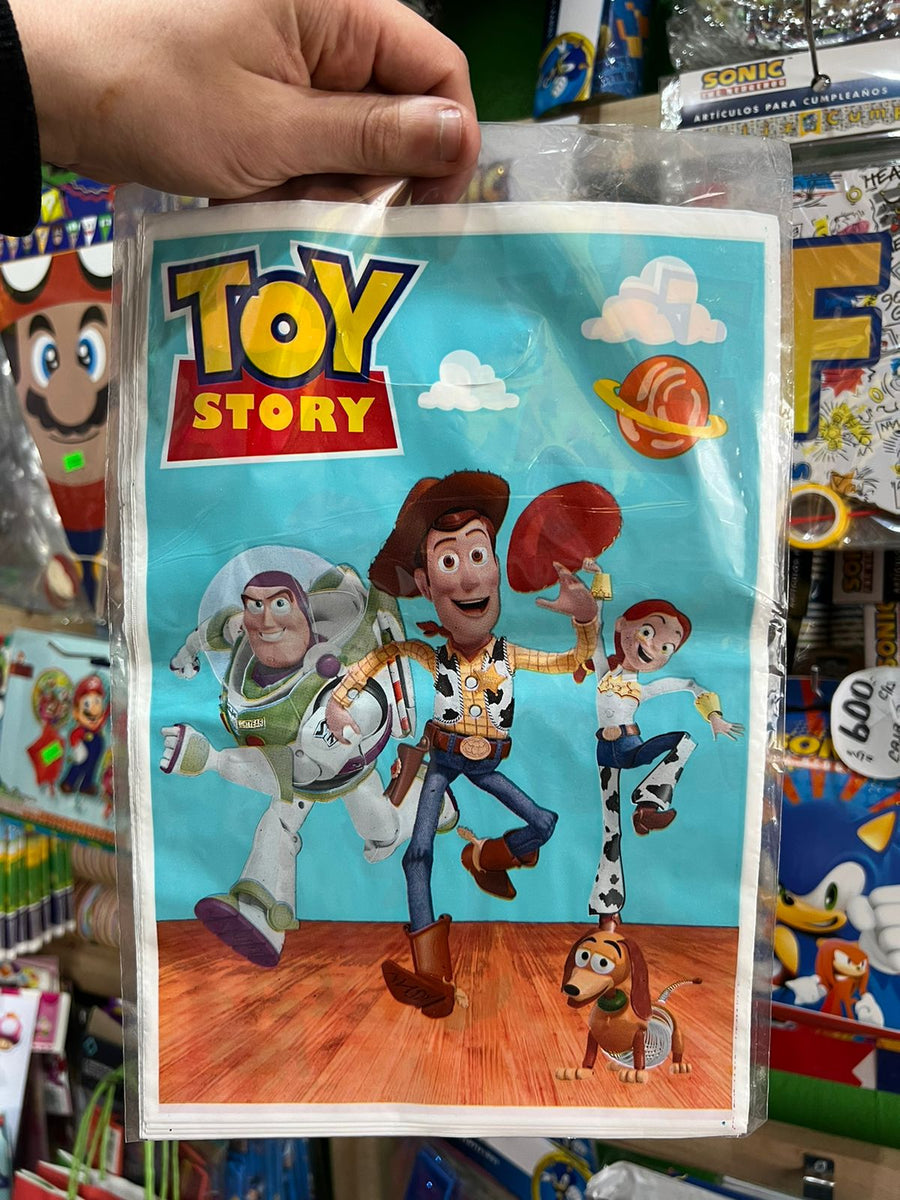 Bolsas de dulces plasticas toy story paquete X 6 unidades