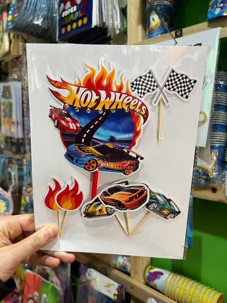 Topper para torta Hot Wheels