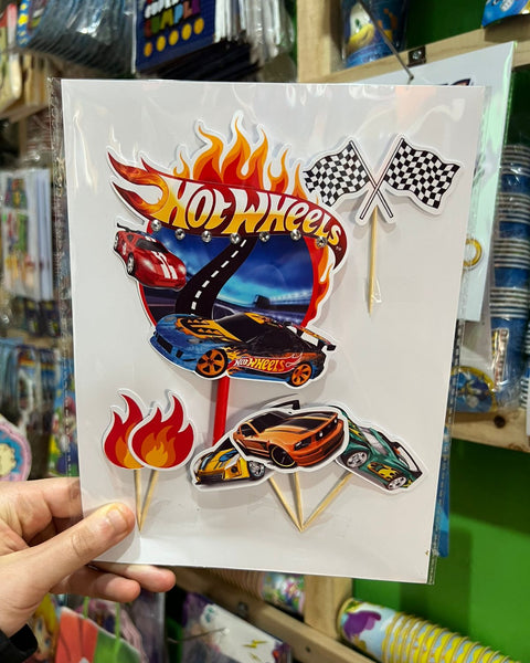 Topper para torta Hot Wheels