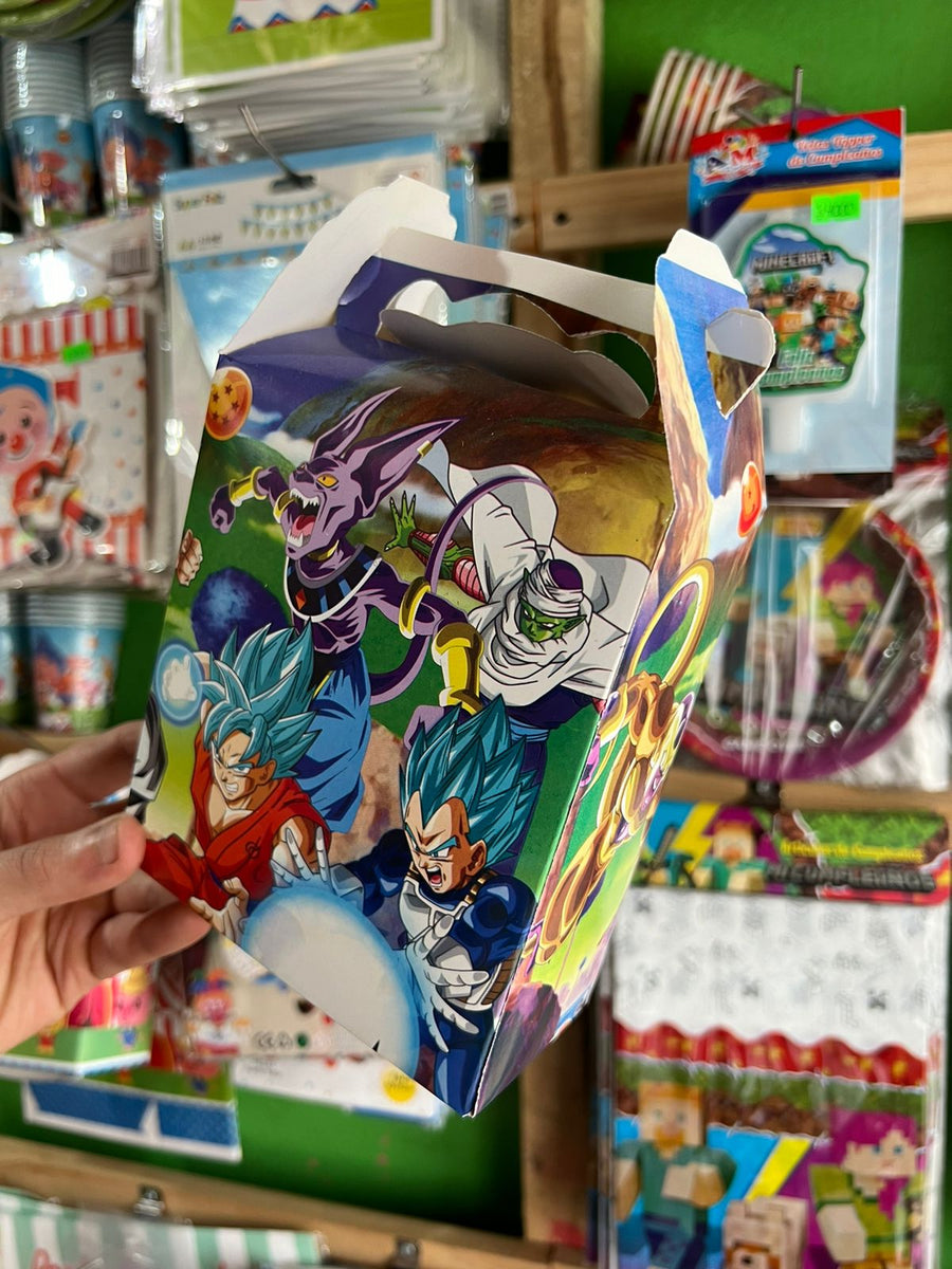 Cajas para sorpresas dragon ball paquete X 6 unidades