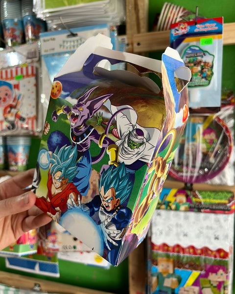 Cajas para sorpresas dragon ball paquete X 6 unidades