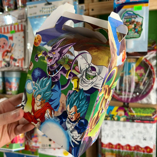 Cajas para sorpresas dragon ball paquete X 6 unidades