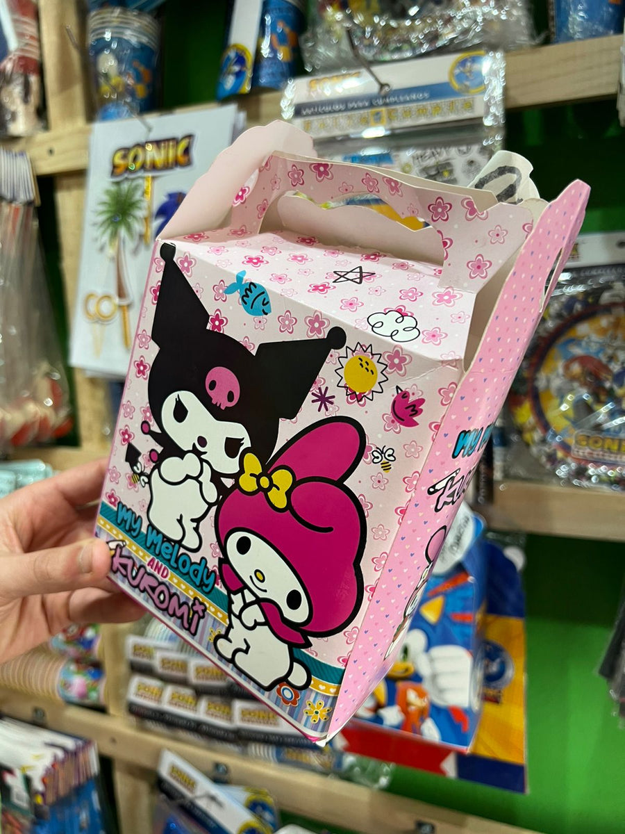 Cajas para sorpresas kuromi paquete X 6 unidades