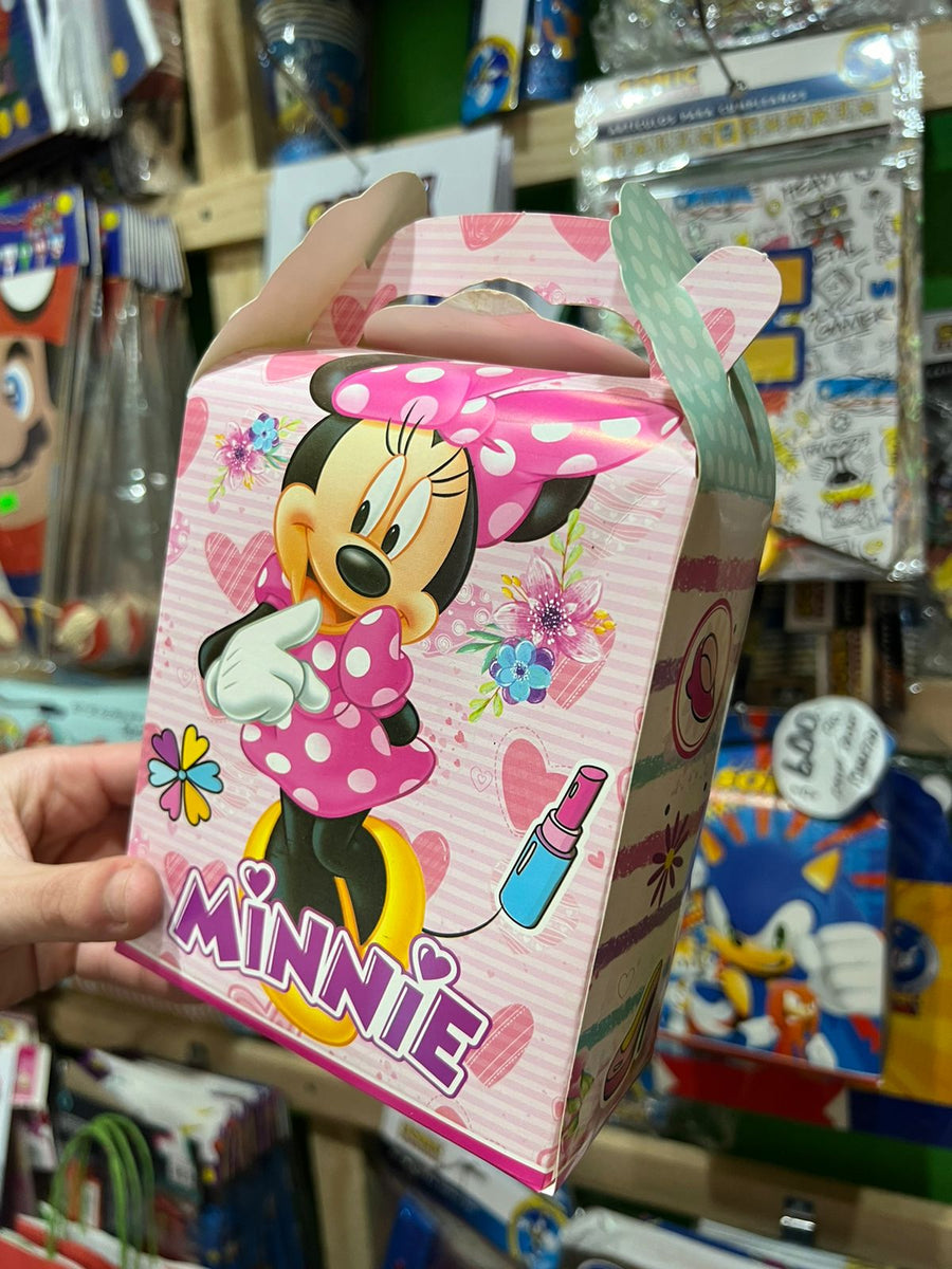 Cajas para sorpresas minnie mouse paquete X 6 unidades