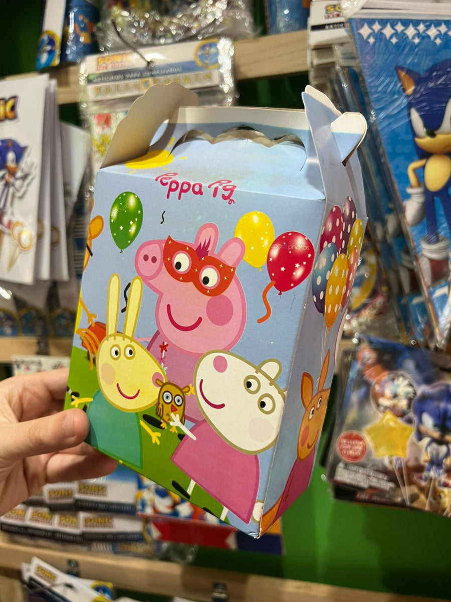 Cajas para sorpresas peppa pig paquete X 6 unidades