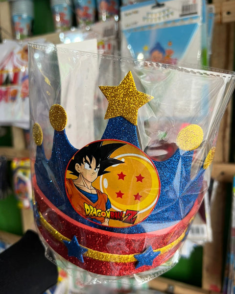 Corona festejado dragon ball