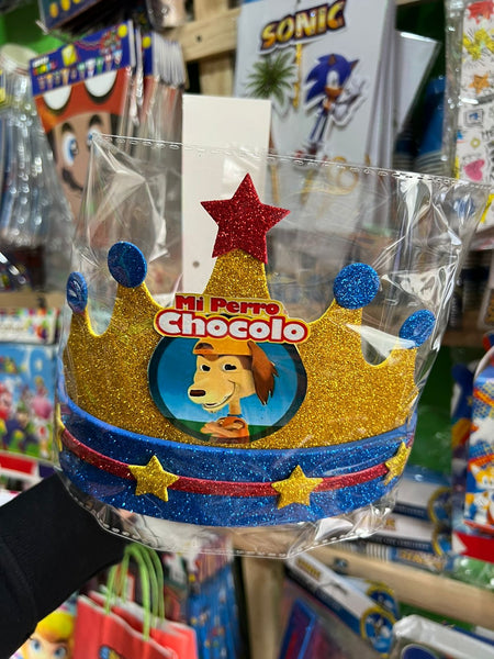 Corona festejado perro chocolo