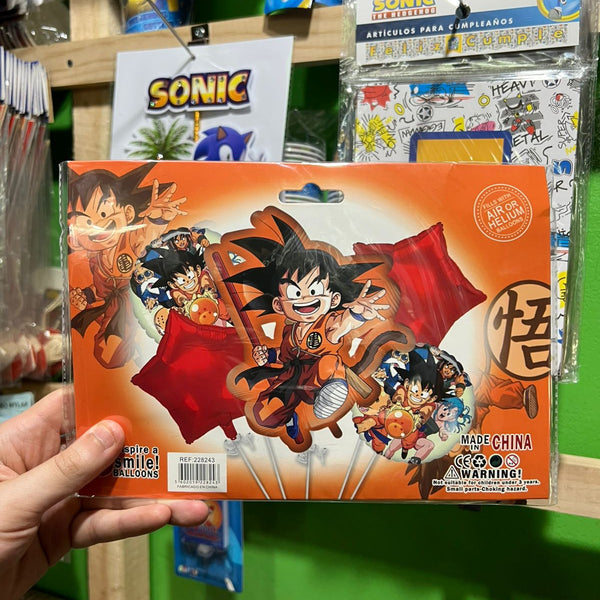Set globos Dragon ball, 5 piezas