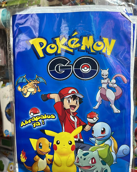 Bolsas de dulces plasticas pokemon paquete x 6 unidades