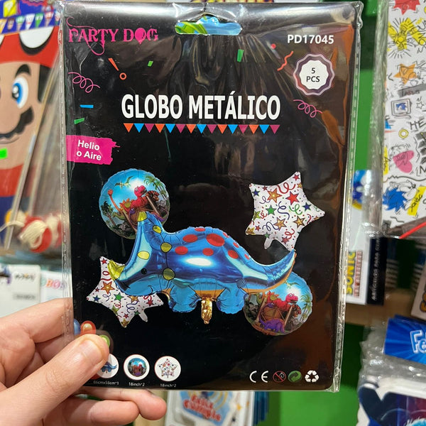 Set globos Dinosaurios, 5 piezas