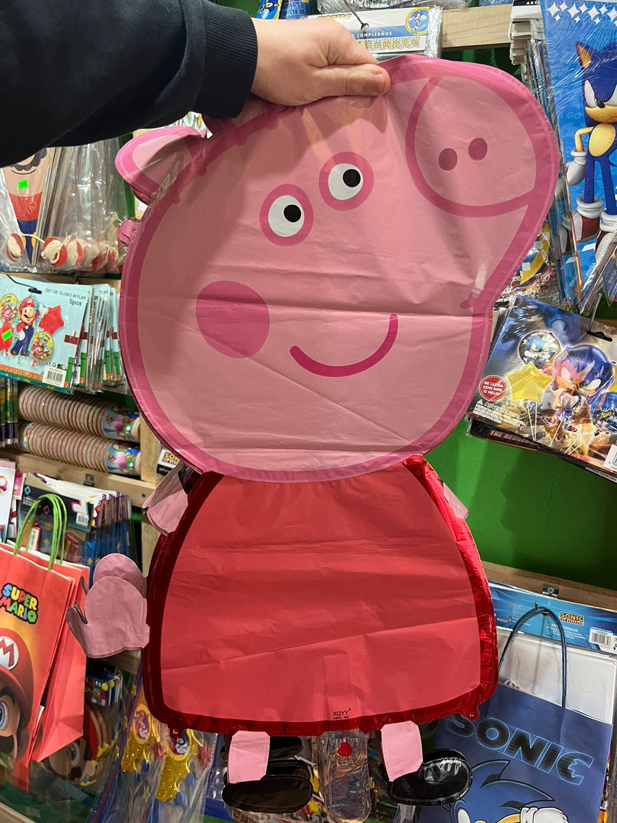 Globo metalizado silueta peppa pig 70 cm