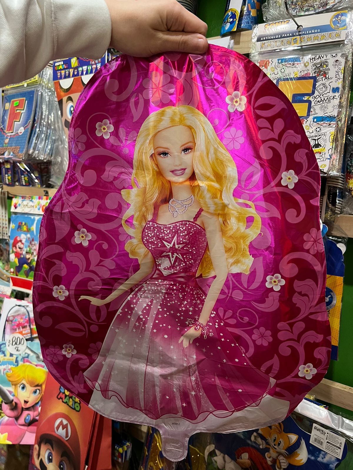 Globo metalizado silueta barbie 70 cm - Main Image