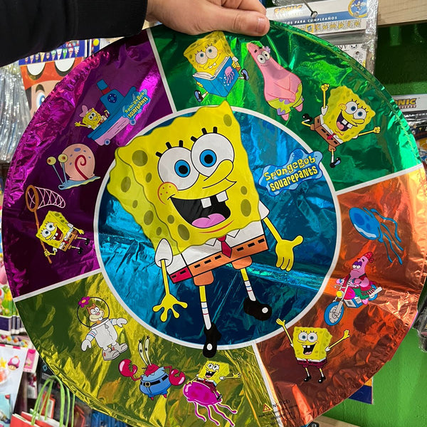 Globos metalizados bob esponja, unidad