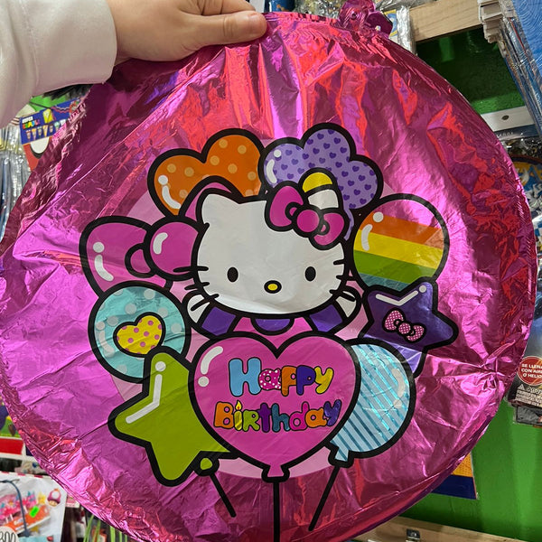 Globos metalizados hello kitty, unidad