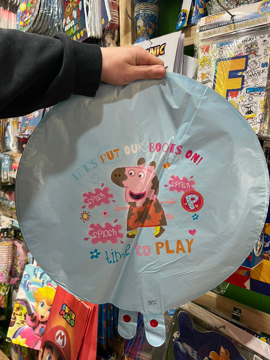 Globos metalizados peppa pig, unidad