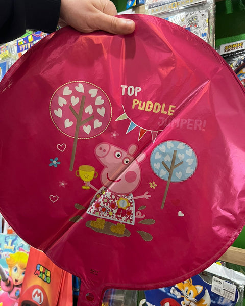 Globos metalizados peppa pig, unidad