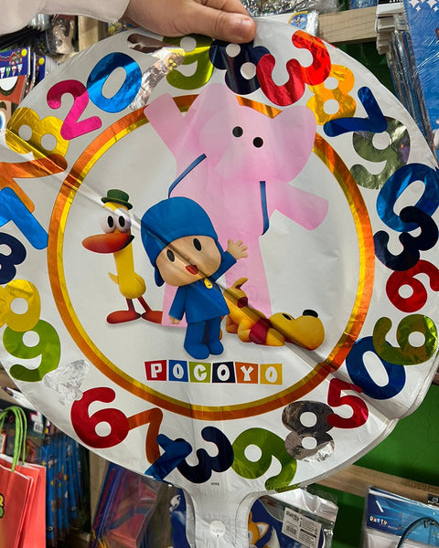 Globos metalizados pocoyo, unidad