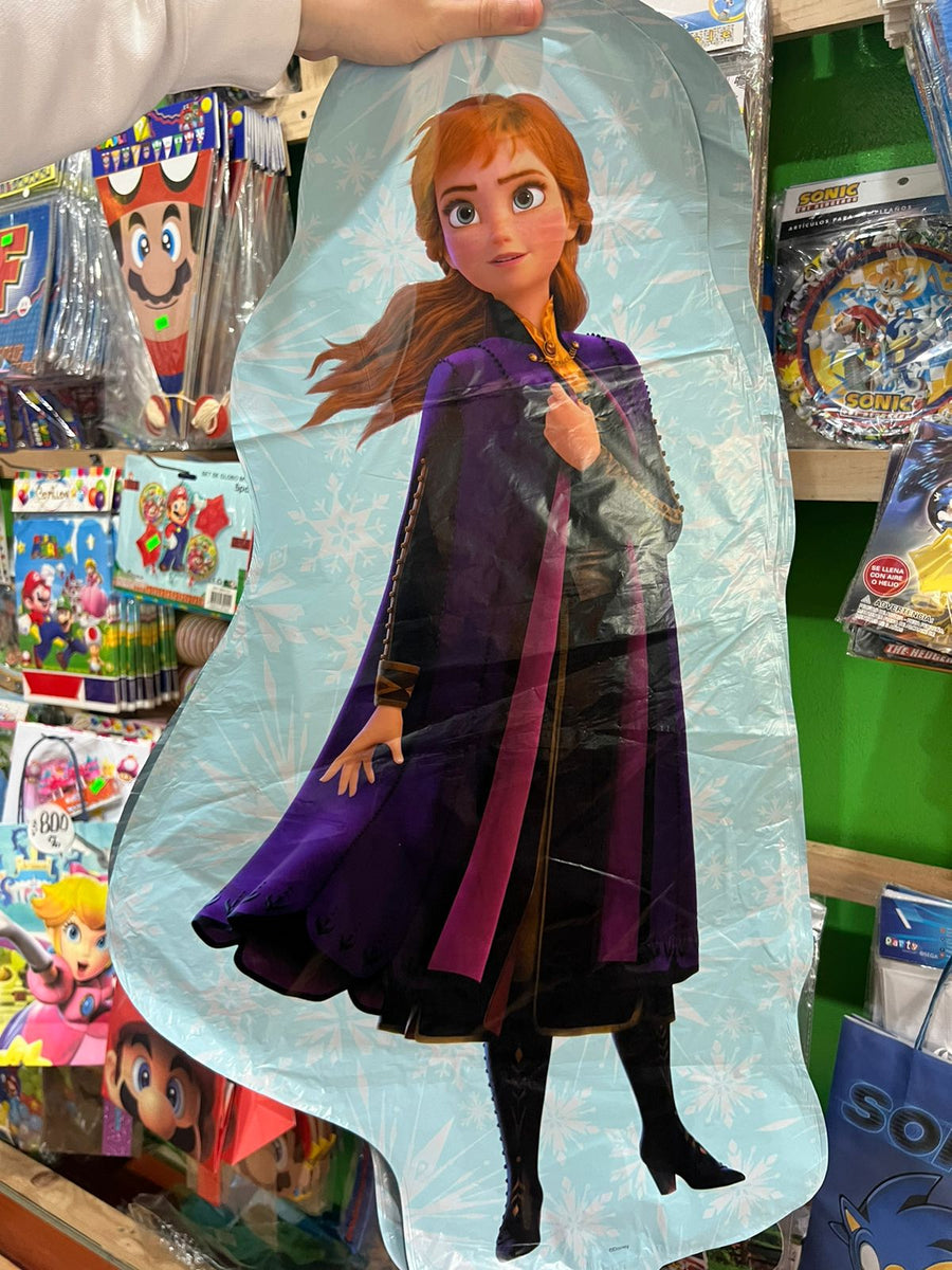 Globo metalizado silueta frozen 70 cm